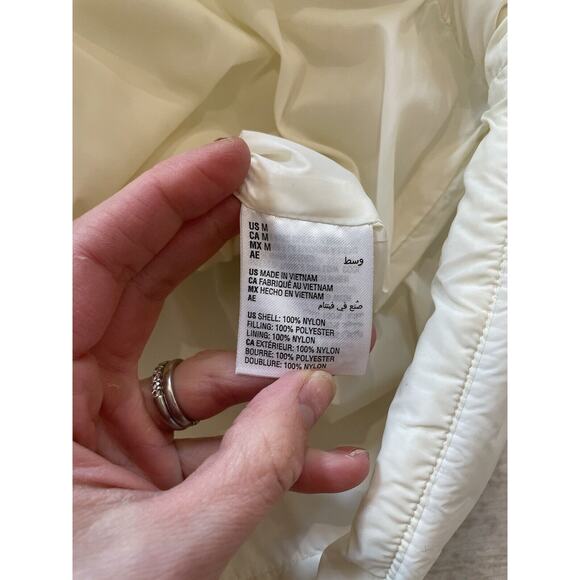 Style & Co Medium Ivory Puffer Vest - Picture 5 of 6